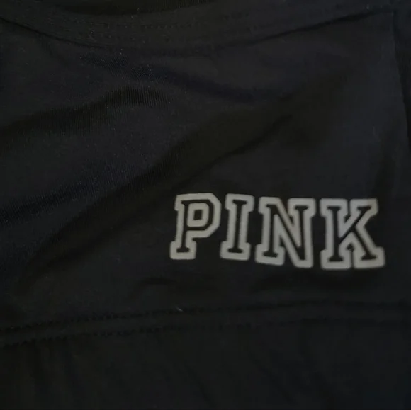 PINK Victoria's Secret Sleek Strappy Cage Black Sports Bra Small - Picture 11 of 13